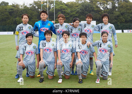 Chiba, Japan. 17 Sep, 2017. NTV Beleza team Gruppe Line-up Fußball: 2017 Plenus Nadeshiko League Division 1 Übereinstimmung zwischen JEF United Ichihara Chiba Damen 0-1 NTV Beleza Grenze Fußballplatz in Chiba, Japan. Quelle: LBA SPORT/Alamy leben Nachrichten Stockfoto