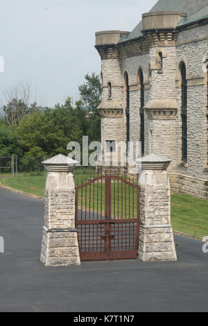 Die Ohio State reformatorische ist ein historisches Gefängnis in Mansfield, Ohio, USA, auf, der zur öffentlichkeit geöffnet ist für Touren Stockfoto