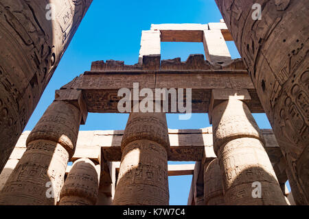 Die alten Tempel der Hatschepsut in Luxor, Ägypten Stockfoto