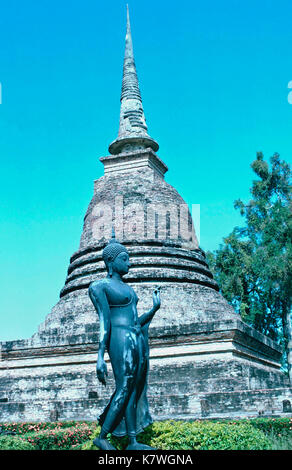 Walking Buddha, Sukothai Historical Park, Thailand Stockfoto