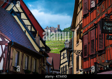 Das Schloss Urlichsbourg in Ribeauvillé, Elsass Stockfoto