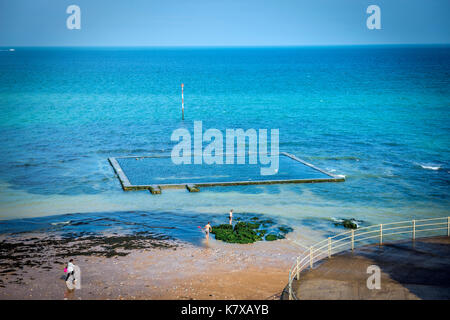 Broadstairs Meerwasser Lido, Kent, Großbritannien Stockfoto