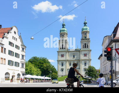 Kirche St. Lorenz Basilika in Kempten (Allgäu), Schwaben, Allgäu, Schwaben, Bayern, Bayern, Deutschland Stockfoto