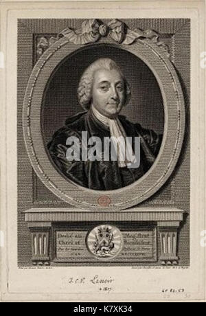 Jean Charles Pierre Lenoir par Juste Chevillet apres Jean Baptiste Greuze Stockfoto