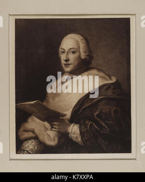 Jacobite Breitseite Portrait von Prinz Henry als Mann mittleren Alters Stockfoto