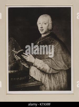 Jacobite Breitseite Porträt des Prinzen Heinrich in Bishop's Roben Stockfoto