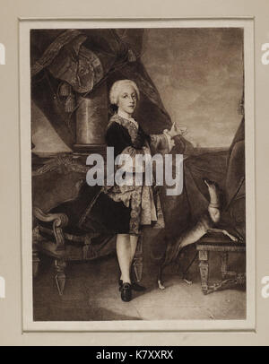 Jacobite Breitseite Portrait von Prinz Heinrich als Junge in der feinen Jacke Stockfoto