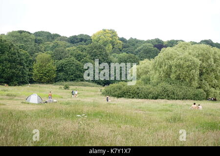 Hampstead Heath an einem Sommertag, London Stockfoto
