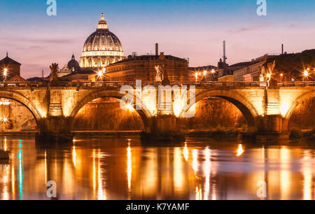 Der St. Peter Basilika, Rom, Italien. Stockfoto