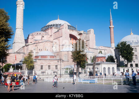 Die Hagia Sophia (Hagia Sophia) Sultanahmet in Istanbul Türkei 2017 Stockfoto