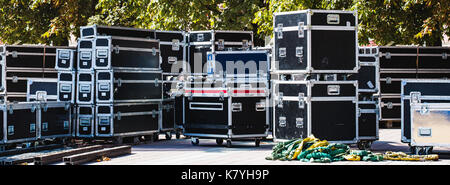 Boxen Bühnentechnik Stockfoto