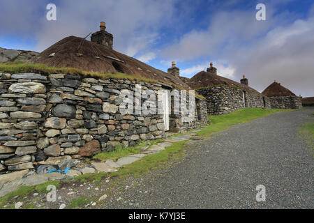 Na Gearrannan Blackhouse Village, Insel Lewis, Äußere Hebriden Stockfoto