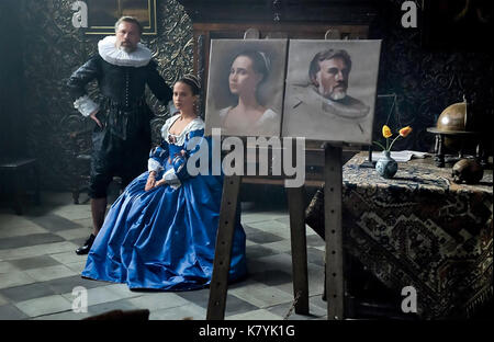 TULIP FEVER 2017 Paramount Pictures Film mit Alicia Vikander und Christoph Waltz Stockfoto