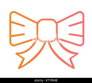 Isolierte Vektor golden glitter Geschenkband Symbol Leitung Stock Vektor