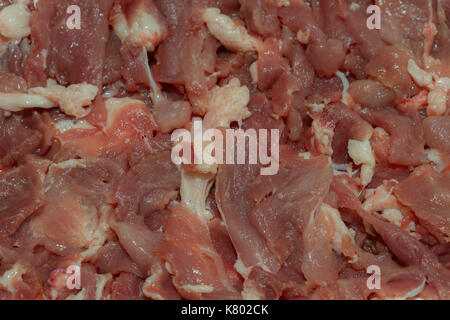 Rohe rote Rindfleisch Slice für Shabu und Sukiyaki, japanisches Essen Stockfoto