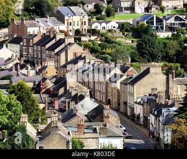 Frenchgate in Richmond, Yorkshire, von oben gesehen Stockfoto