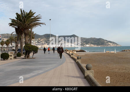 Sitges Badeort in der Nähe von Barcelona Katalonien Stockfoto