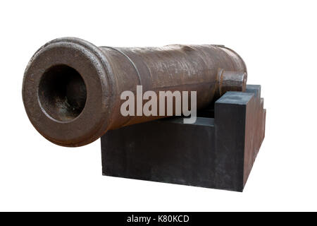 Alte Kanone Modell stand im Bereich der Tempel in Bangkok, Thailand Stockfoto