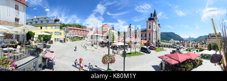 Mariazell Basilika Kirche, Hauptplatz (Hauptplatz), Mariazell, Hochsteiermark, Steiermark, Steiermark, Österreich Stockfoto