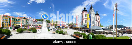 Mariazell Basilika Kirche, Hauptplatz (Hauptplatz), Mariazell, Hochsteiermark, Steiermark, Steiermark, Österreich Stockfoto