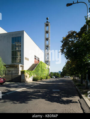Prag. Der Tschechischen Republik. Hussitische Kirche (Husův sbor) entworfen von Pavel Janák, 1930-1935, dykova Street, Vinohrady. Stockfoto