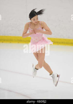 Marin Honda (JPN), 15. SEPTEMBER 2017 - Eiskunstlauf: U.S. International Eiskunstlauf Classic Training bei SLC Sport in Salt Lake City, USA. (Foto von Lba) Stockfoto