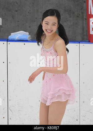 Marin Honda (JPN), 15. SEPTEMBER 2017 - Eiskunstlauf: U.S. International Eiskunstlauf Classic Training bei SLC Sport in Salt Lake City, USA. (Foto von Lba) Stockfoto