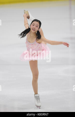 Marin Honda (JPN), 15. SEPTEMBER 2017 - Eiskunstlauf: U.S. International Eiskunstlauf's Classic Frauen kurzes Programm bei SLC Sport in Salt Lake City, USA. (Foto von Lba) Stockfoto