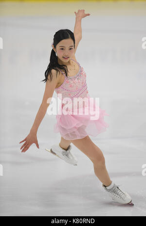 Marin Honda (JPN), 15. SEPTEMBER 2017 - Eiskunstlauf: U.S. International Eiskunstlauf's Classic Frauen kurzes Programm bei SLC Sport in Salt Lake City, USA. (Foto von Lba) Stockfoto