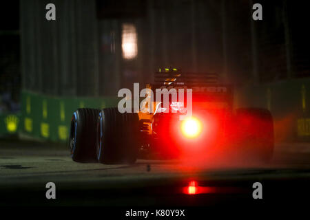 Singapur, Singapur. September 2017. Motorsport: FIA Formel 1 Weltmeisterschaft 2017, Grand Prix von Singapur, #2 Stoffel Vandoorne (Bel, McLaren Honda), Verwendung weltweit Credit: dpa/Alamy Live News Stockfoto