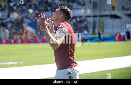 Andrea Belotti während der Serie A Tim Spiel FC Turin vs Sampdoria. Torino, Italien 17 2017 Stockfoto