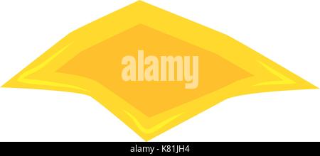 Käse Slice für Hamburger Vektor symbol Icon Design. Schöne Abbildung auf weißem Hintergrund Stock Vektor