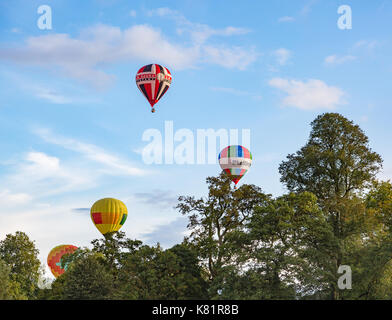 Longleat Sky Safari gehalten an Loingleat Safari Park in Warminster Wilts. Stockfoto