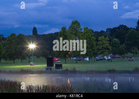 Longleat Sky Safari gehalten an Loingleat Safari Park in Warminster Wilts. Stockfoto