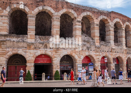 Römische Arena Aphitheater, Verona, Italien Stockfoto