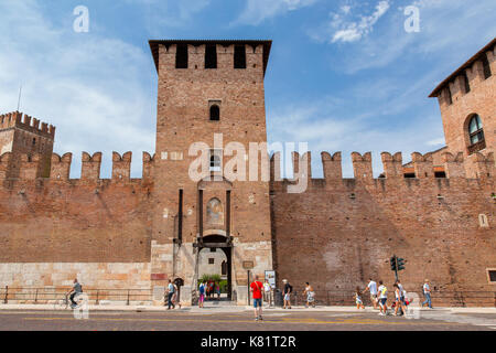 Castelvecchio Museum Schloss in Verona, Italien Stockfoto