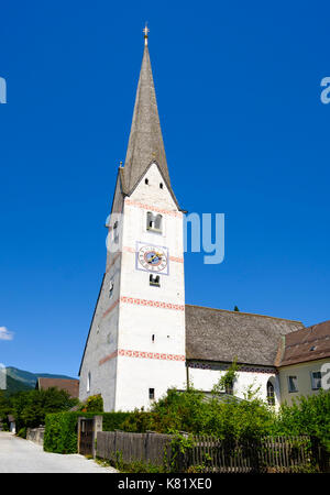 Alte Pfarrkirche St. Martin, Kreis Garmisch, Garmisch-Partenkirchen, Werdenfelser Land, Oberbayern, Bayern, Deutschland Stockfoto