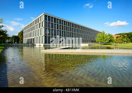 Bundesarbeitsgericht mit Wasserbad, Erfurt, Thüringen, Deutschland Stockfoto
