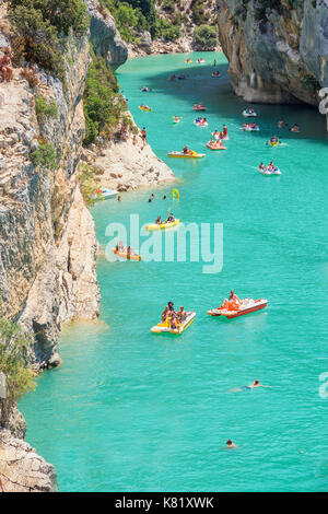 See von St.Croix, Gorges du Verdon, Provence-Alpes-Cote d'Azur, Provence, Frankreich Stockfoto