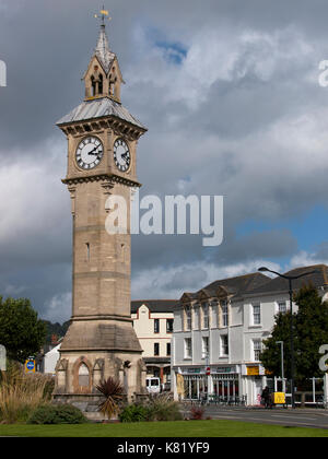 Prinz Albert Memorial Clock in Barnstaple, Devon, Großbritannien Stockfoto