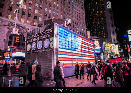 US Armed Forces Recruiting Station, Broadway Stockfoto