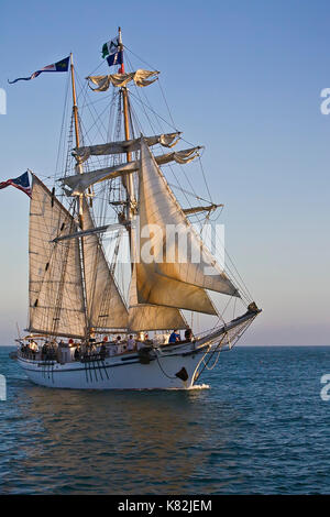 Tall Ship Johnson aus irving Dana Point Harbor, ca Usa. Es wurde speziell für die besonderen Bedürfnisse der La maritime Institute topsail Jugend pr zu erfüllen Stockfoto