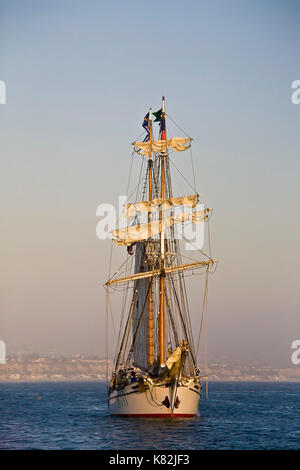 Tall Ship Johnson aus irving Dana Point Harbor, ca Usa. Es wurde speziell für die besonderen Bedürfnisse der La maritime Institute topsail Jugend pr zu erfüllen Stockfoto