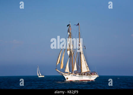 Tall Ship Johnson aus irving Dana Point Harbor, ca Usa. Es wurde speziell für die besonderen Bedürfnisse der La maritime Institute topsail Jugend pr zu erfüllen Stockfoto