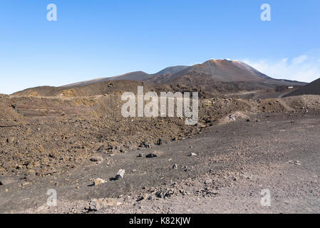 Mondlandschaft des Ätna, Sizilien, Italien Stockfoto