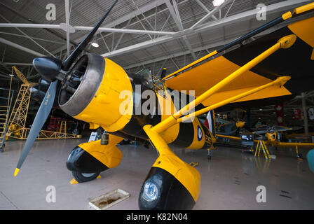 Eine flugfähige 1942 Westland Lysander MK IIIA in das Gehänge des Canadian Warplane Heritage Museum Hamilton Ontario Kanada Stockfoto