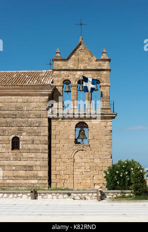 Kirche des Heiligen Nikolaos Molou, Dionysios Solomos Square, Zakynthos, Griechenland Stockfoto