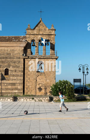 Kirche des Heiligen Nikolaos Molou, Dionysios Solomos Square, Zakynthos, Griechenland Stockfoto