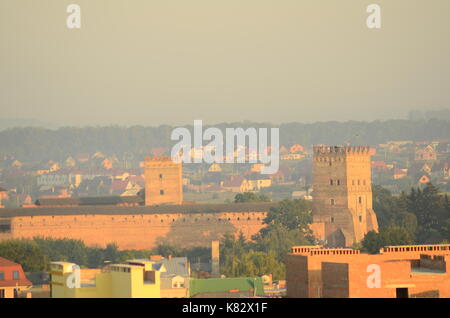 Sonnenuntergang in der Stadt Lutsk Stockfoto