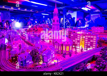 Das Miniatur Wunderland in Hamburg Deutschland Stockfoto